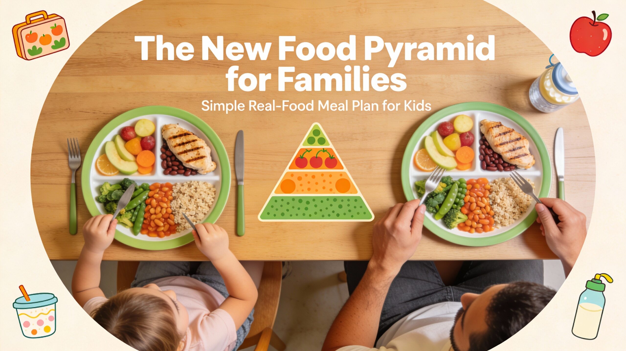 The New Food Pyramid for Families: Simple Real-Food Meal Plan for Kids